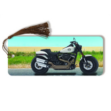 Naked-Eye 3D Harley Davidson Softail Fat Boy Bookmarks