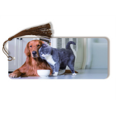Naked-Eye 3Dog & Cat Bookmarks- 3D Drink Coasters